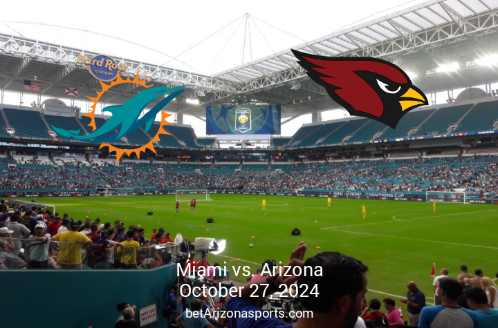 Arizona Cardinals Face Miami Dolphins on October 27 2024 at Hard Rock Stadium